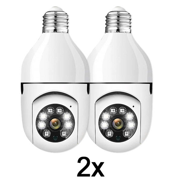 2x Pametna sigurnosna žarulja kamera
