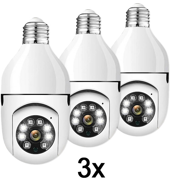 3x Pametna sigurnosna žarulja kamera