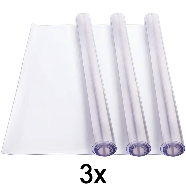 3x PVC prekrivač za stol (90 x 160 cm) | DURACOVER