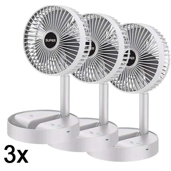 3x USB stolni električni ventilator | FOLDICOOL